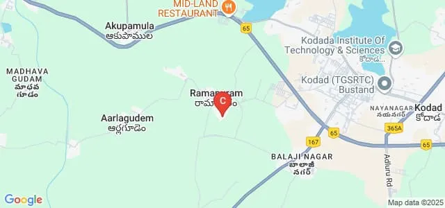 Gandhi Academy of Technical Education, Nalgonda Map
