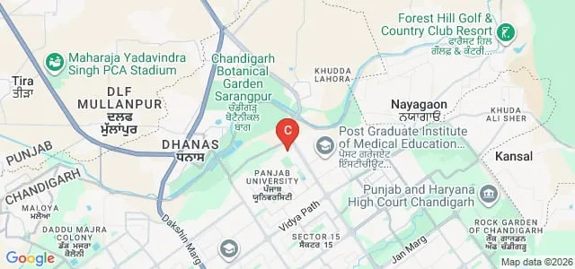 University Institute of Pharmaceutical Sciences, Chandigarh Map
