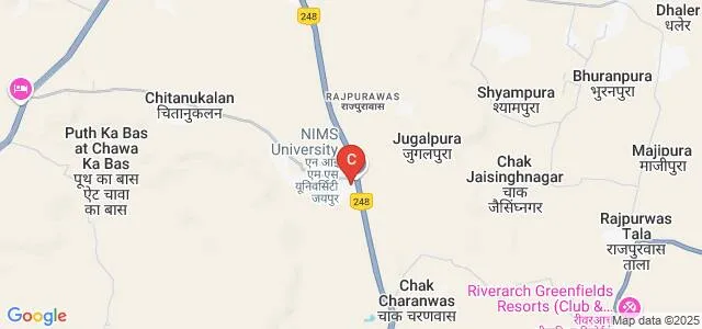 NIMS Institute of Nutrition and Public Health, NIMS University, Jaipur Map