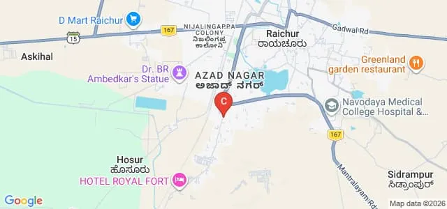 Soma Subhadramma Raman Goud Women's College, Raichur Map