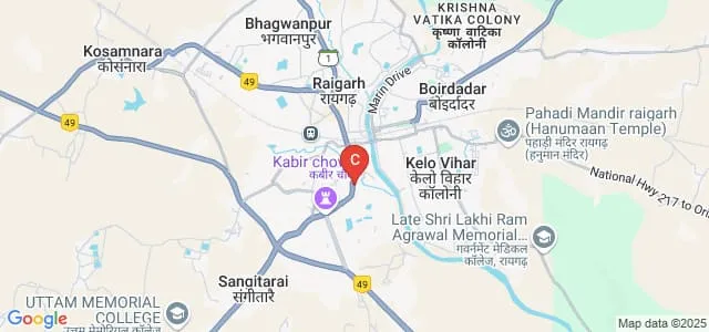 SS College, Raigarh Map