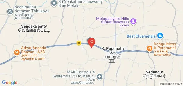 Cheran College of Engineering, Karur Map