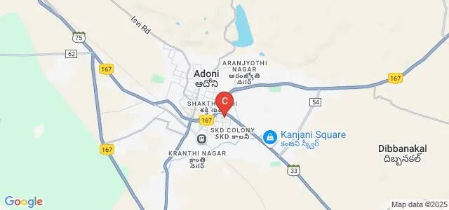 Sai College, Adoni Map