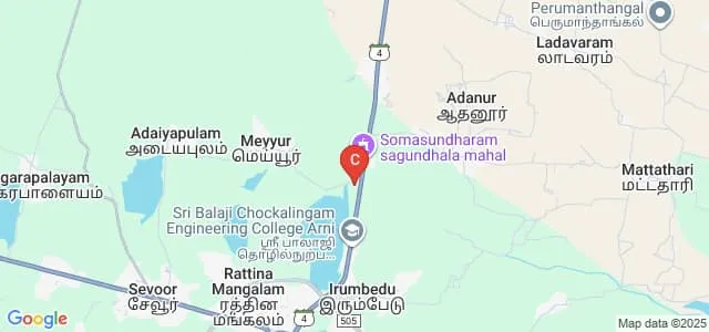 Dr MGR Chockalingam Arts College, Tiruvannamalai Map
