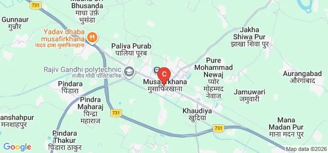 Mangalam Mahila Mahavidyalaya, Amethi Map