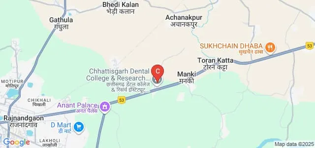 Mahaveer College of Ayurvedic Science, Rajnandgaon Map