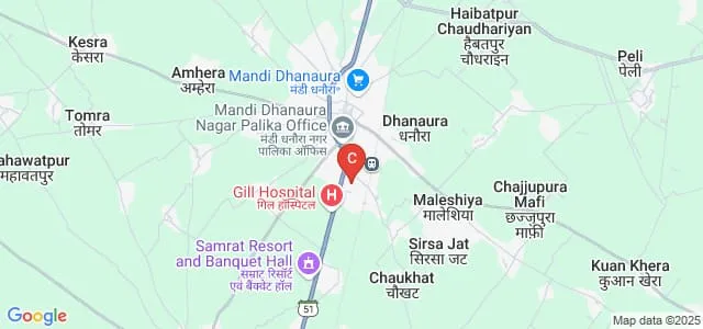 Bhagirathi Devi Mahavidyalaya, Amroha Map