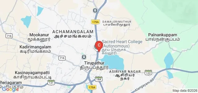 Sacred Heart College, Vellore Map