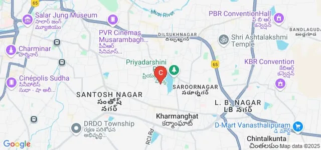 Yashoda College of Nursing, Hyderabad Map