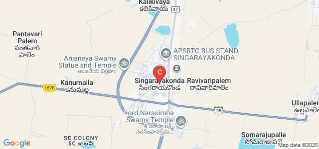 PNCA Degree College, Prakasam Map