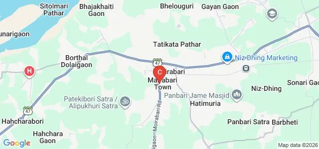 Moirabari College, Morigaon Map