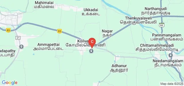 Anjalai Ammal Mahalingam Engineering College, Tiruvarur Map