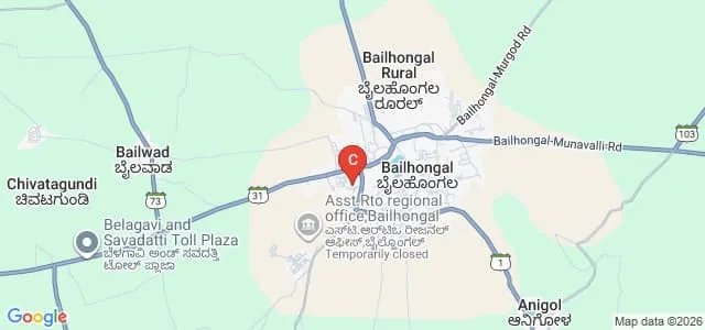 SGV Ayurvedic Medical College, Bailhongal Map