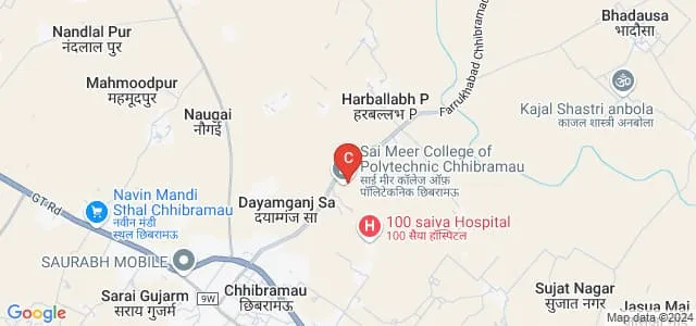 Sai Meer College of Polytechnic, Kannauj Map