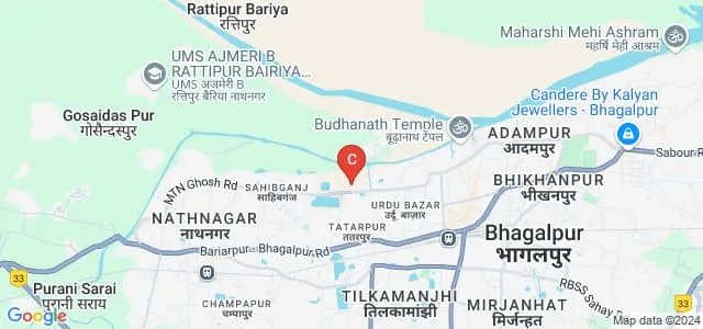 University Department of Commerce and Business Administration, Tilka Manjhi Bhagalpur University, Bhagalpur Map