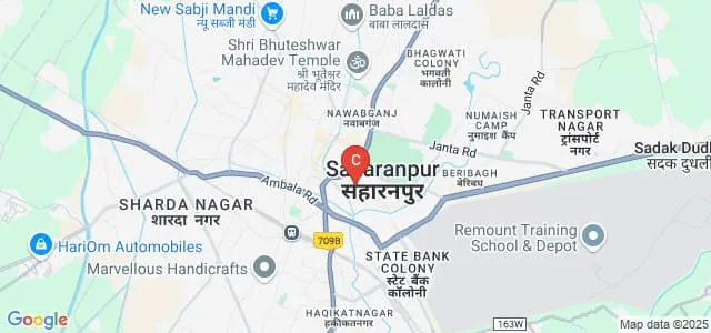 Government Degree College, Nanauta Map