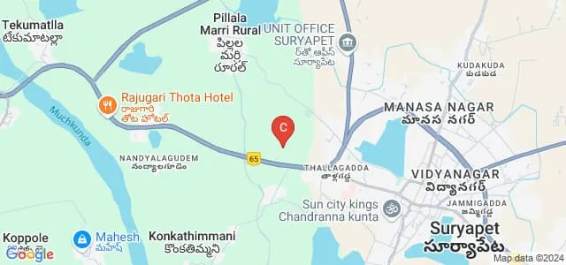 Chandana College of Physiotherapy, Suryapet Map