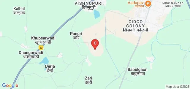 Nanded Rural Dental College and Research Center, Nanded Map