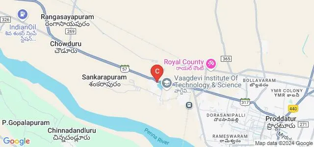 Udaya Sandhya College of Education, Proddatur Map