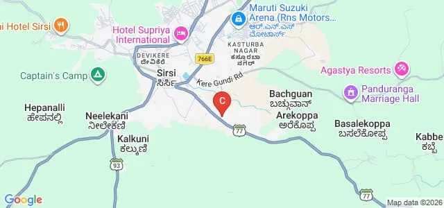 College of Forestry, Sirsi Map