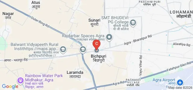 Balwant Vidyapeeth Rural Institute, Agra Map