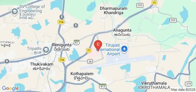 Sri Balaji Medical College, Hospital and Research Institute, Renigunta Map