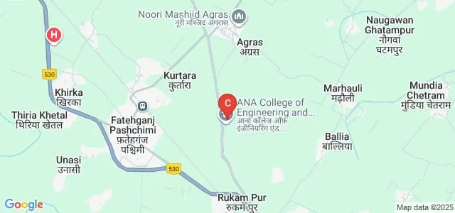 ANA Institute of Pharmaceutical Science and Research, Bareilly Map