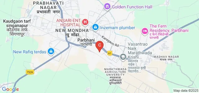 Shri Shivaji Polytechnic Institute, Parbhani Map