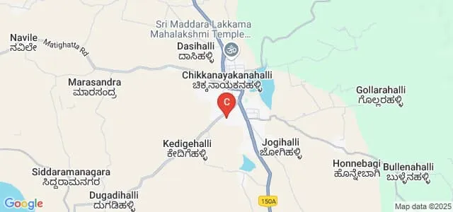 Navodaya First Grade College, Chikkanayakanahalli Map