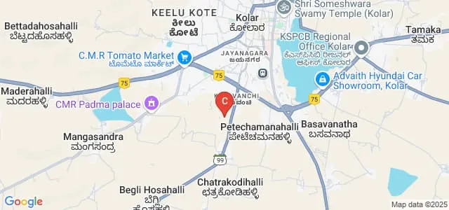 Sahyadri Degree College, Kolar Map