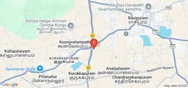 Thiruvalluvar Government Arts College, Rasipuram Map