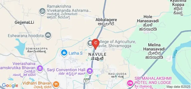 Bapuji Ayurvedic Medical College and Hospital, Shimoga Map