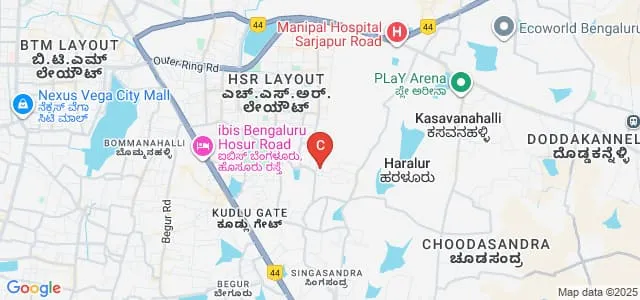 SVR College of Commerce and Management Studies, Bangalore Map
