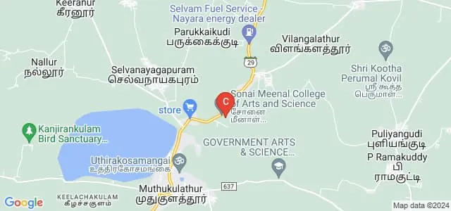 Sonai Meenal Arts And Science College, Mudukulathu Map
