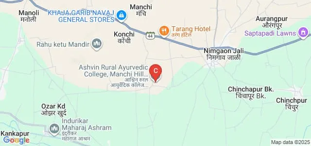 Ashvin Rural Ayurved College and Hospital, Manchi Hill Map
