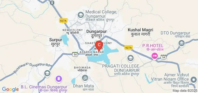 Raj Nobles Degree College, Dungarpur Map
