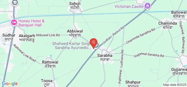 Shaheed Kartar Singh Sarabha College of Nursing, Ludhiana Map
