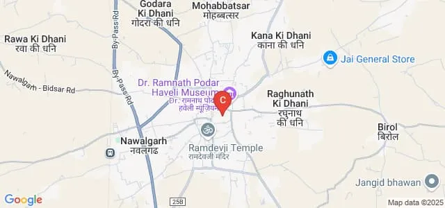 Shri Nawalgarh Girls College, Jhunjhunu Map