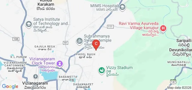 Maharajahs College of Pharmacy, Phool Baugh Map