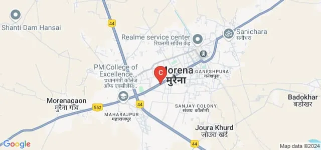 Bapu Institute of Technology and Management, Morena Map