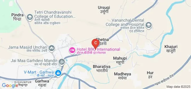 Surat Pandey Degree College, Garhwa Map