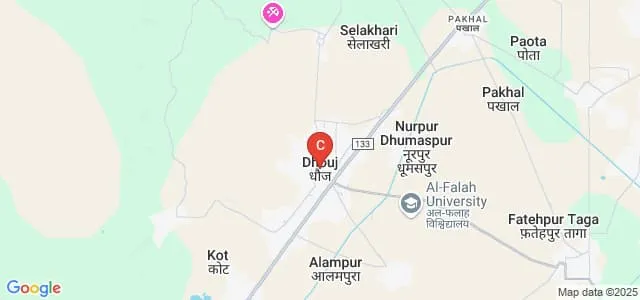 Al-Falah School of Computer Science, Faridabad Map