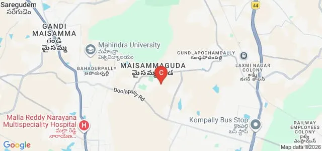 Malla Reddy Technical Campus, Hyderabad Map