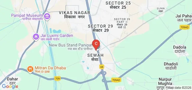 Ch Devi Lal Memorial Girls PG College, Panipat Map