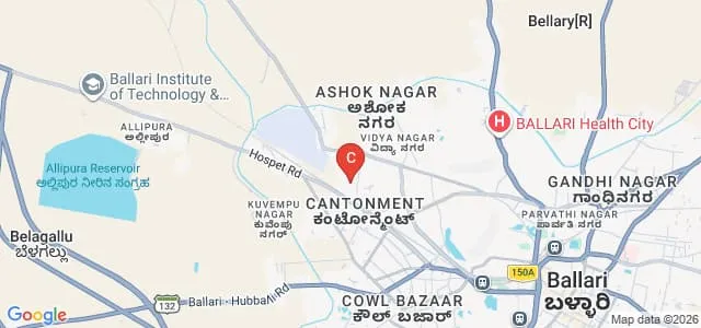 Veerashaiva College, Ballari Map