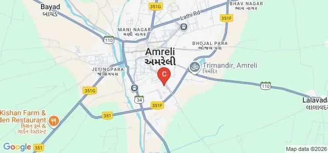 Shree ML Kakadiya MCA Mahila College, Amreli Map