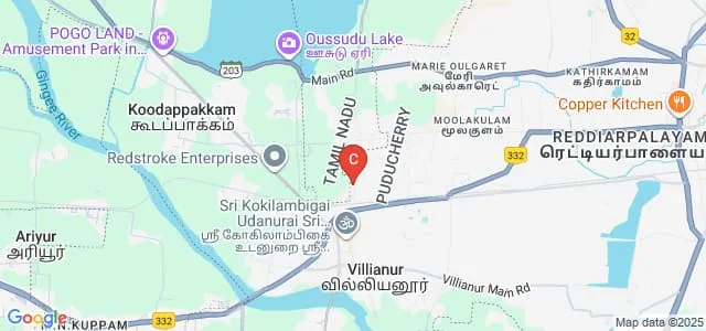 Raak Arts and Science College, Villupuram Map