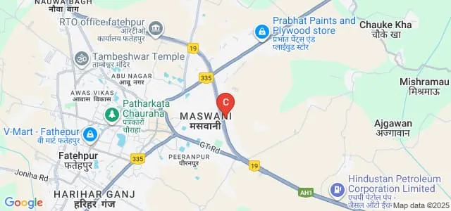 Uday Pratap Singh Mahavidyalay, Fatehpur Map