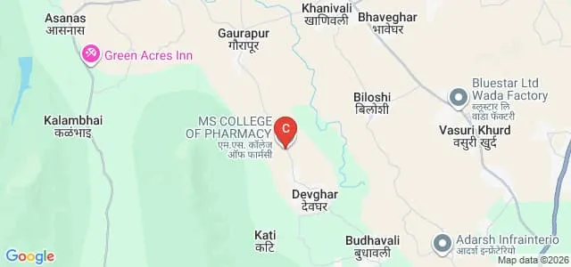 MS College of Pharmacy, Palghar Map