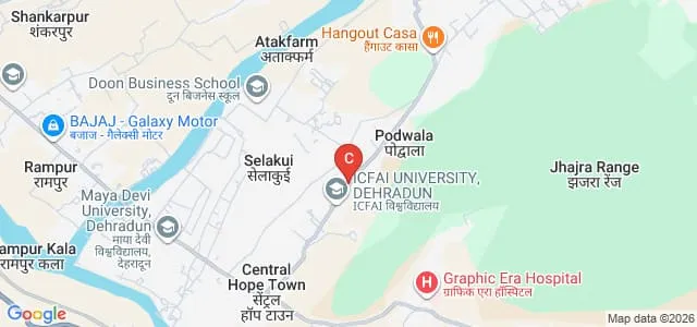 ICFAI Law School, Dehradun Map